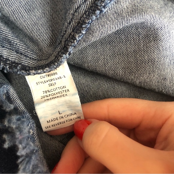 DENIM JEAN SKIRT CORSET TIE SKIRT FASHION NOVA - Picture 6 of 8